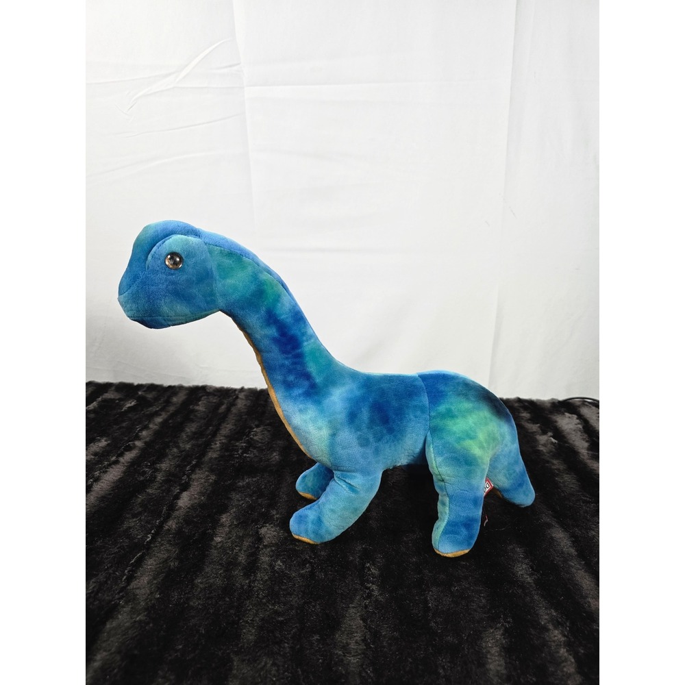Douglas Cuddle Toys Brachiosaurus Blue Tie Dye Dinosaur Plush 7808 Stuffed Toy